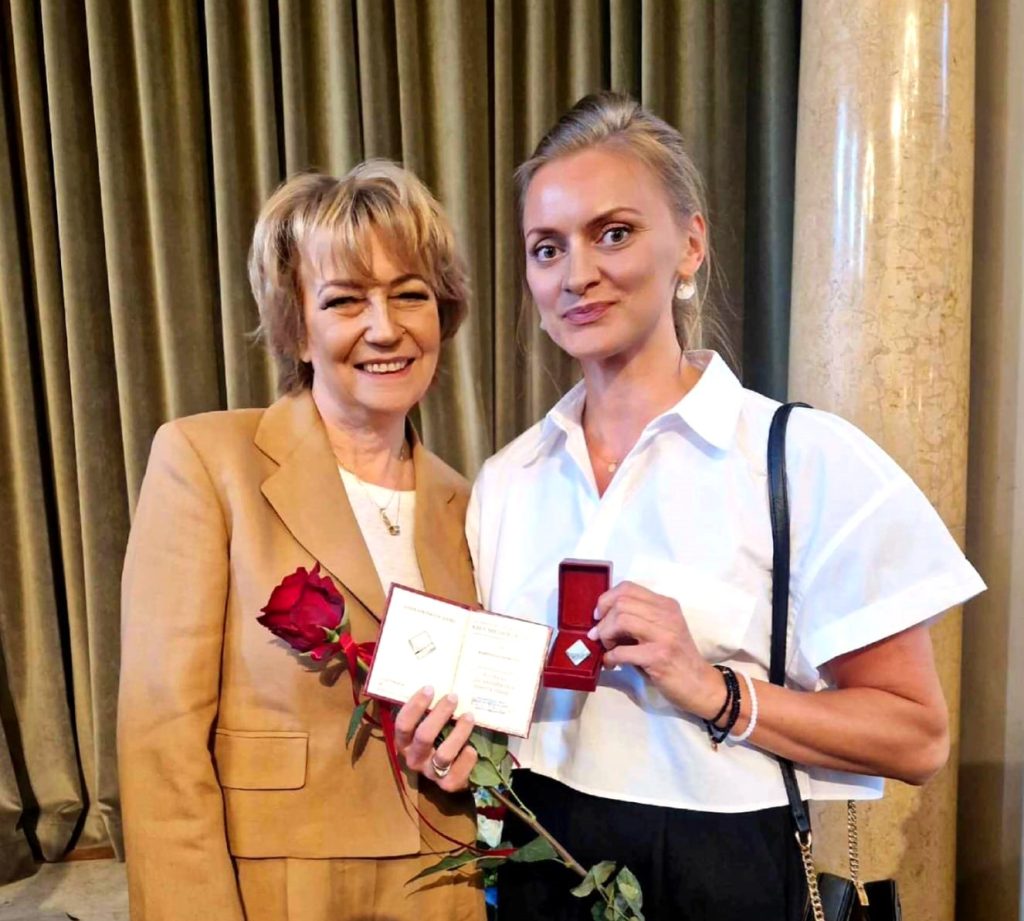 Prezydent miasta Łodzi Hanna Zdanowska oraz Aleksandra Urbanczyk